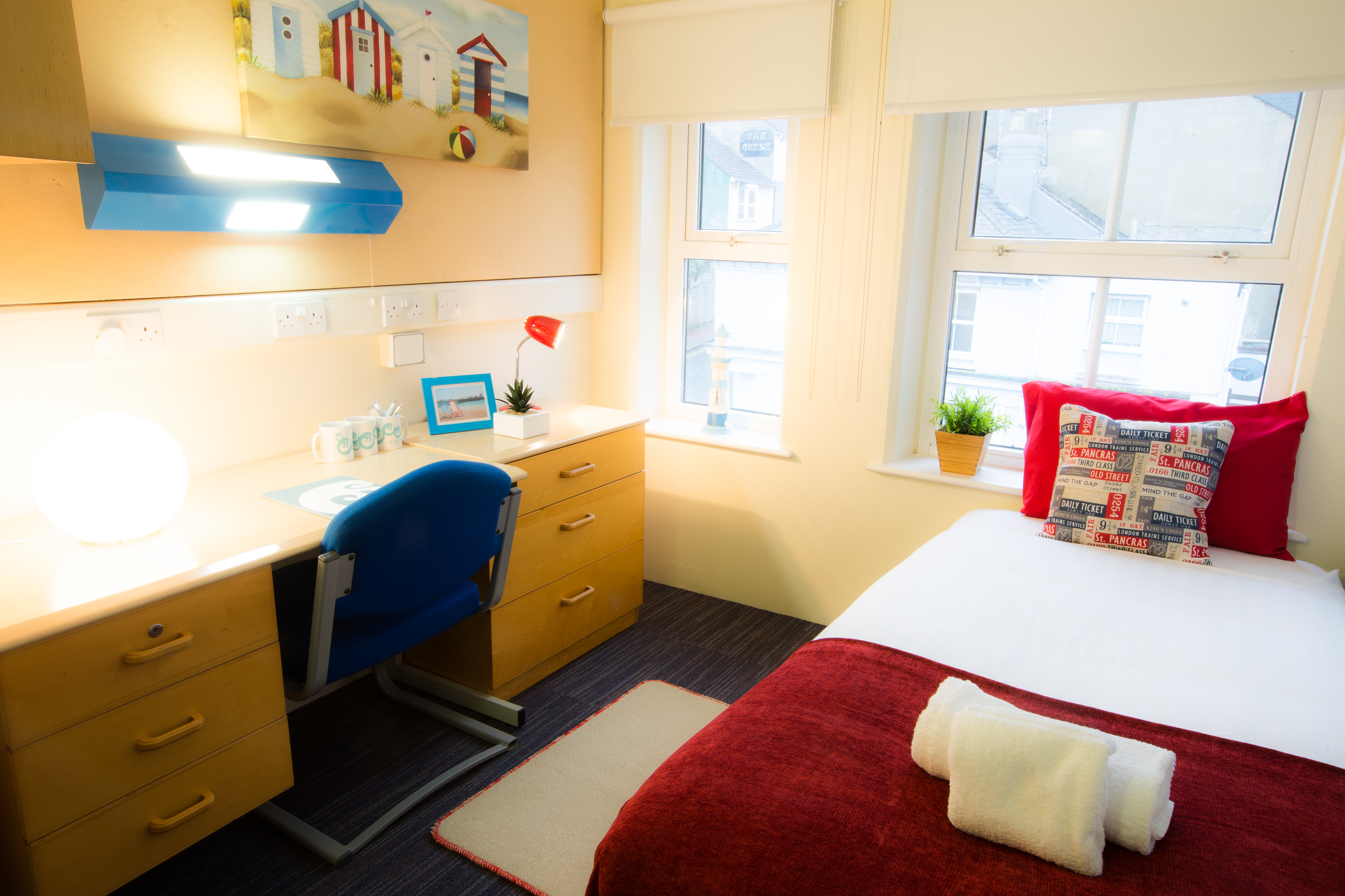 Bedroom at the Phoenix Hall residence