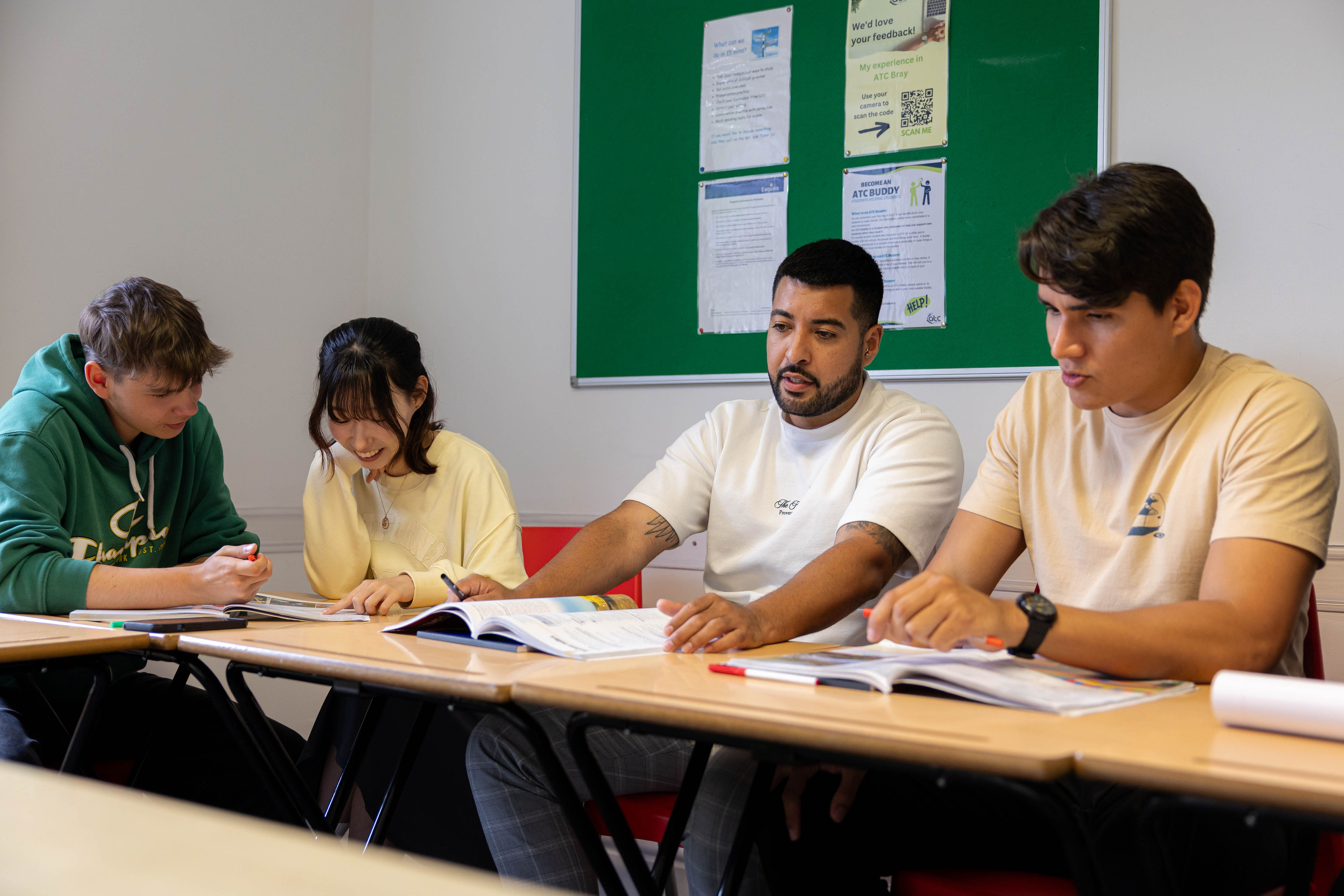 School classroom with students