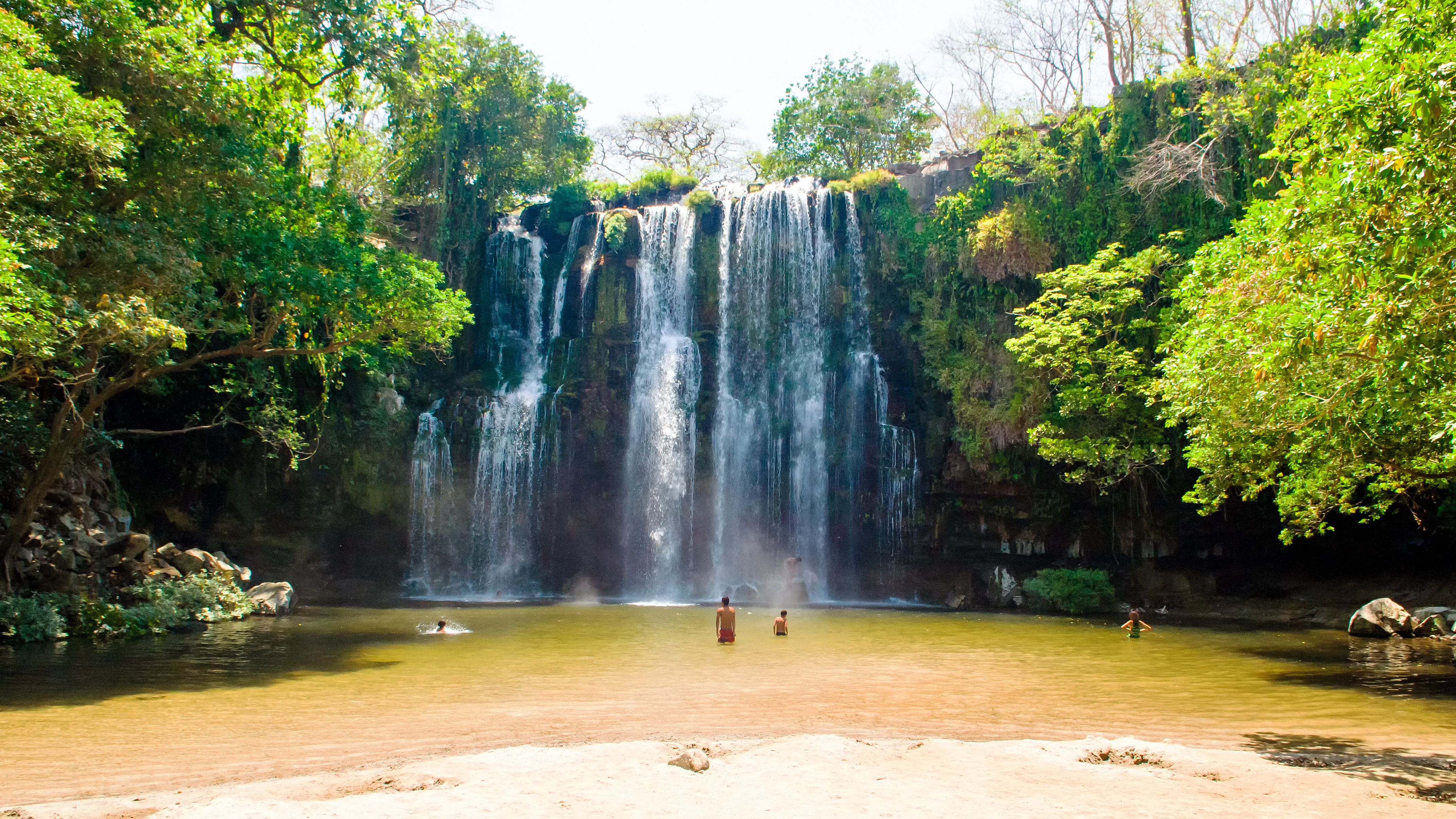 A beautiful waterfall in Guanacaste, Costa Rica.