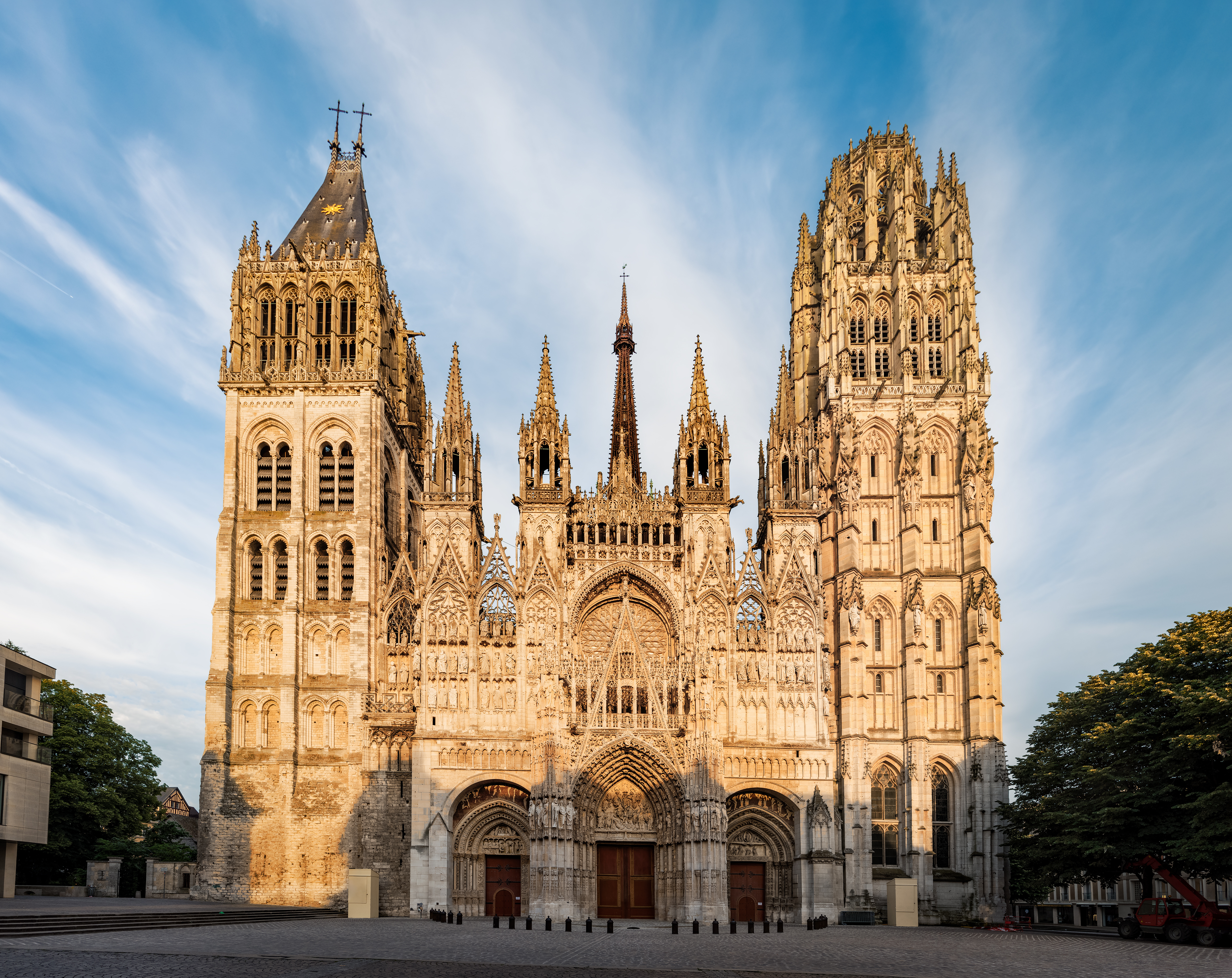 Cathedral of Notre-Dame in Rouen City Center, France