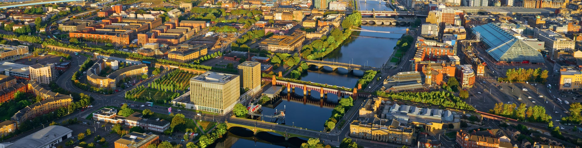 Aerial view of Glasgow