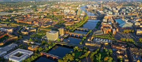 Aerial view of Glasgow