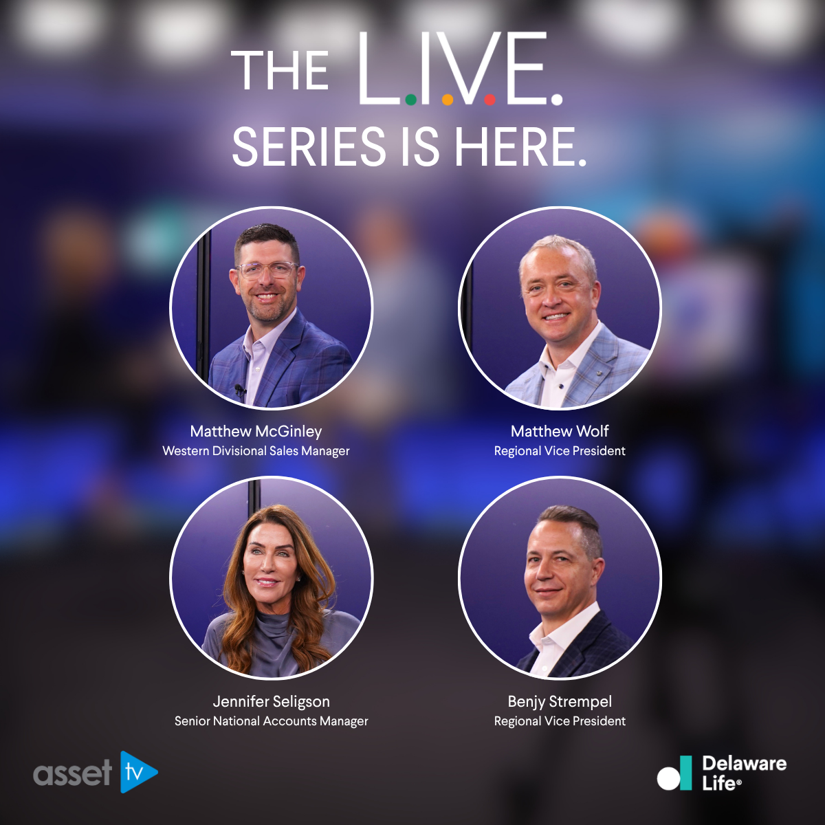 graphic featuring four headshots of Delaware Life interviewees