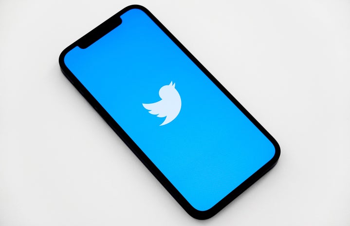Twitter logo on iphone