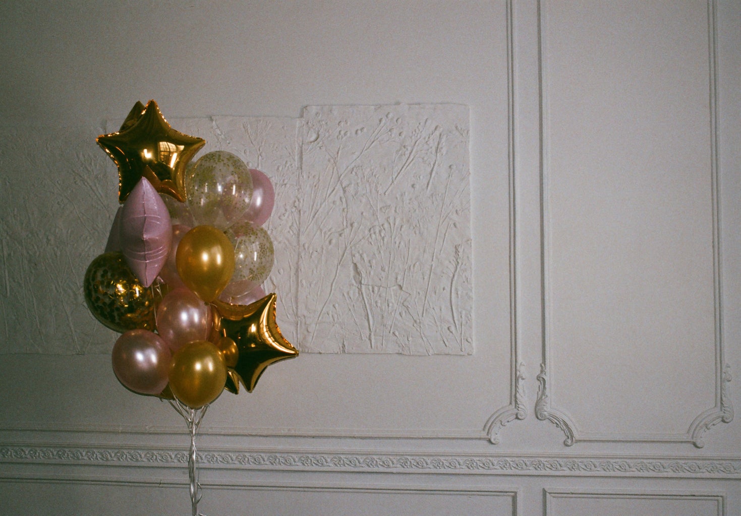 balloons in corner