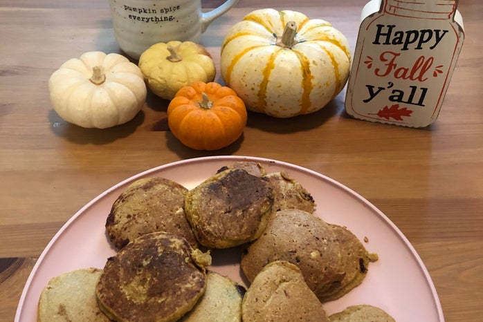 gluten free pumpkin pancakes by Brooke Sagun?width=698&height=466&fit=crop&auto=webp