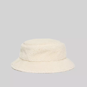 white sherpa bucket hat winter hat ideas