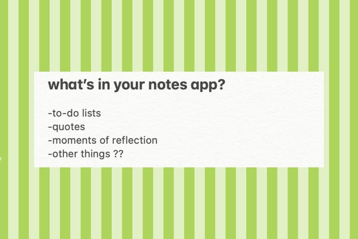 notes app header