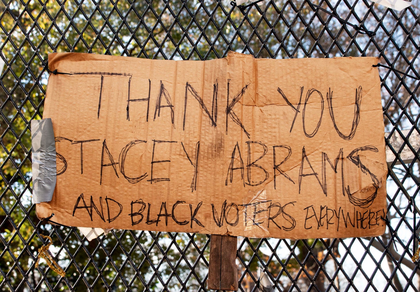 Thank you Stacey Abrams and Black voters sign
