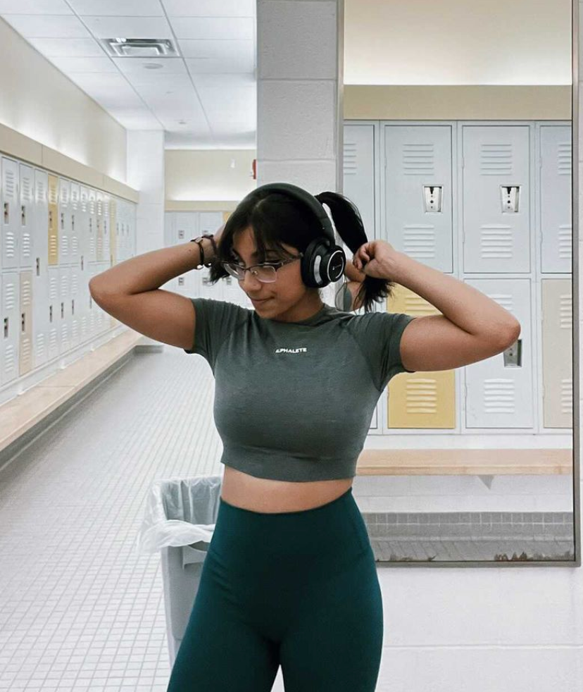 Anjali Vittal in the gym