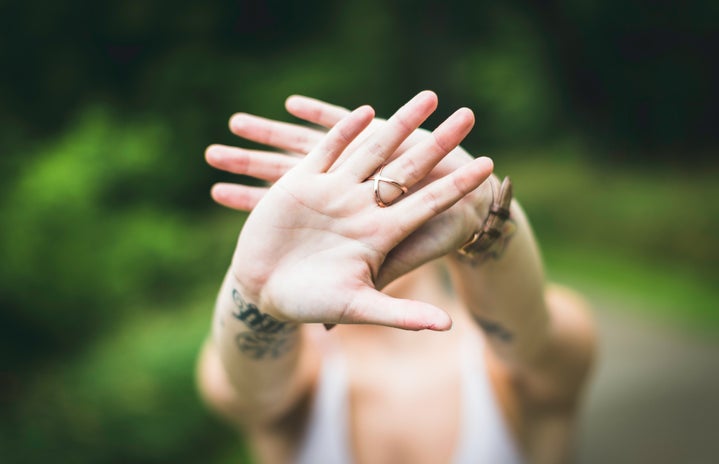 woman holding out hands saying no by Drew Hays from Unsplash?width=719&height=464&fit=crop&auto=webp
