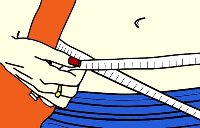 illustration of measuring waist
