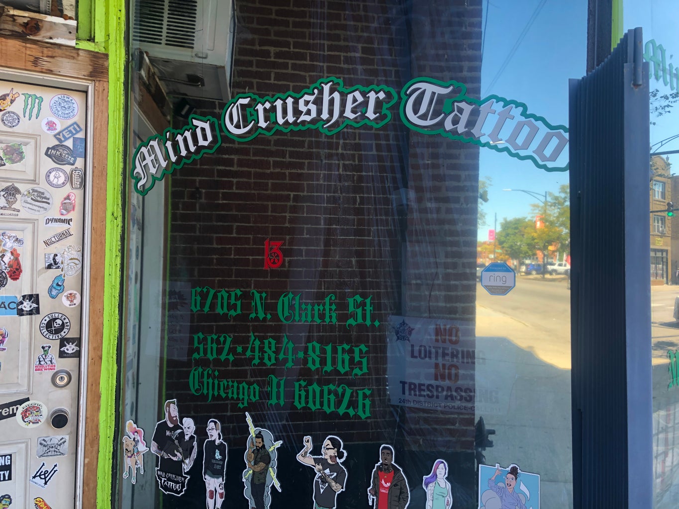 Photo of the tattoo shop I am talking about in the article