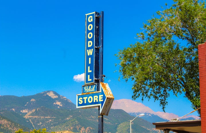 Goodwill sign