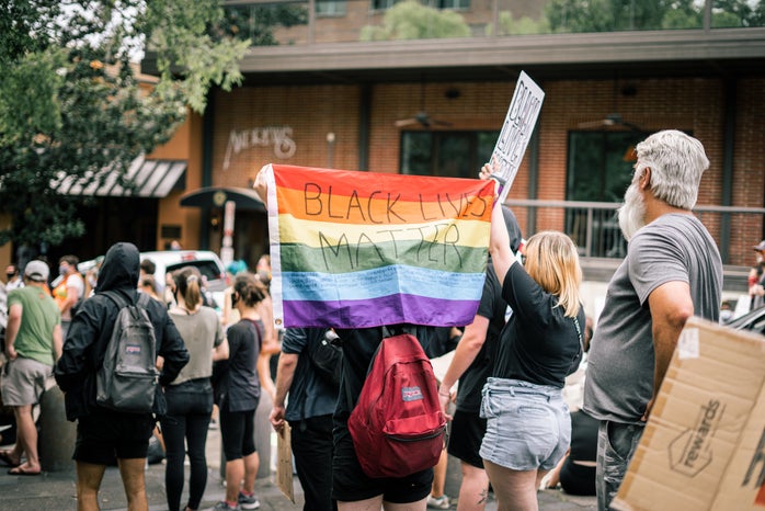 Black Lives Matter Pride Flag