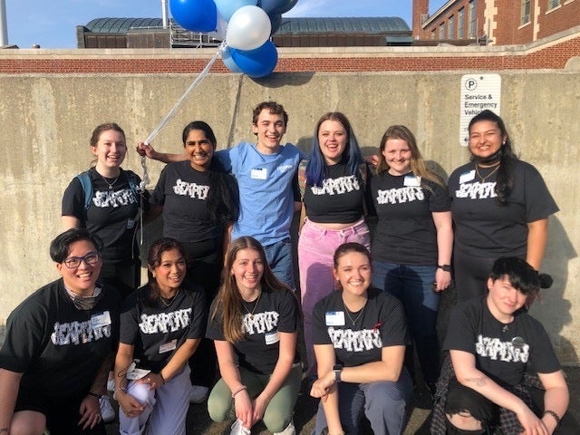 the UConn Sexperts posing for a group photo