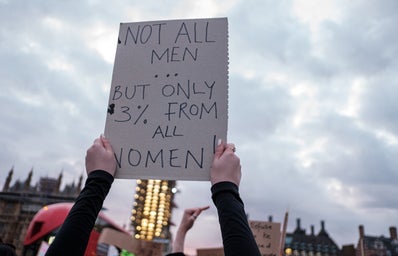 3% of Women Protest Sign