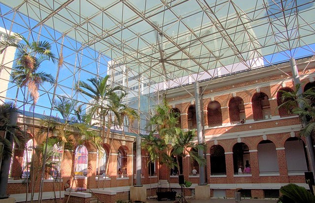 Interior courtyard of the Museum of Contemporary Art of Puerto Rico