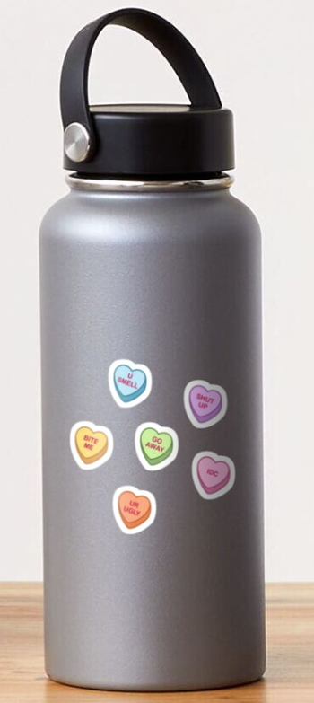 valentine\'s day heart stickers