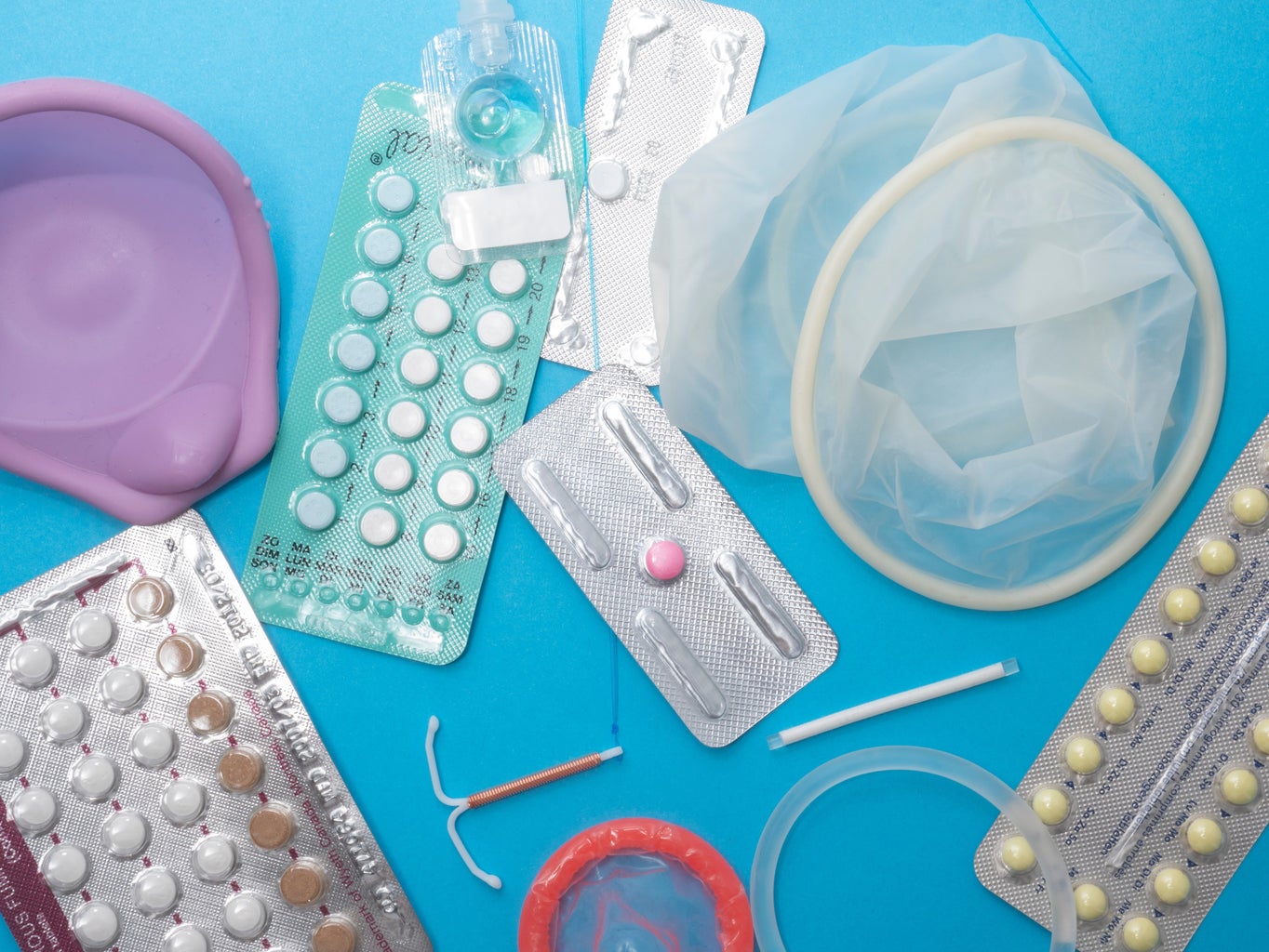 array of contraceptives