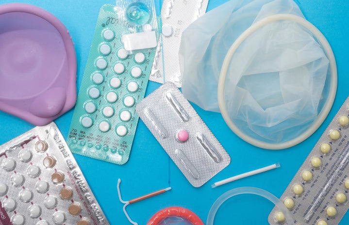 array of contraceptives