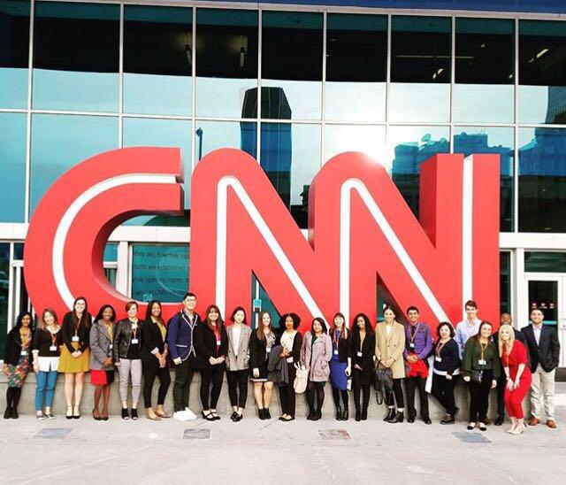 Interns at the CNN headquarters in Atlanta