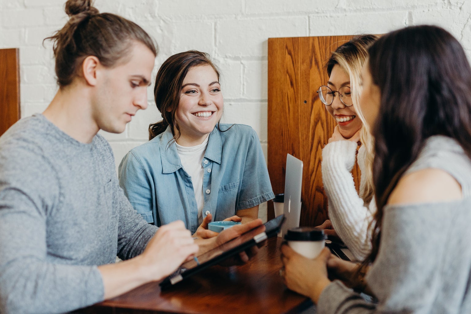 Students at table