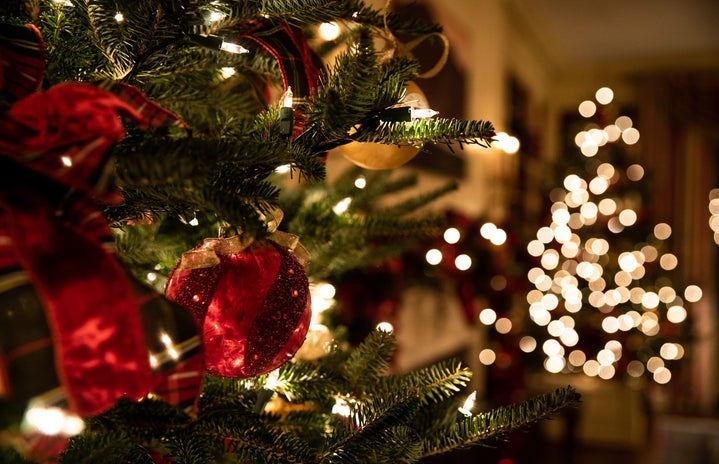 Christmas tree lights and red and gold decorations by Tessa Rampersad?width=719&height=464&fit=crop&auto=webp