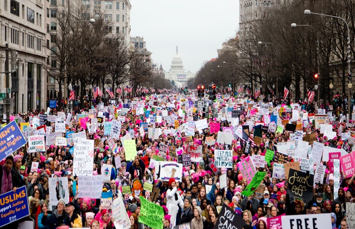 women\'s march at washington dc
