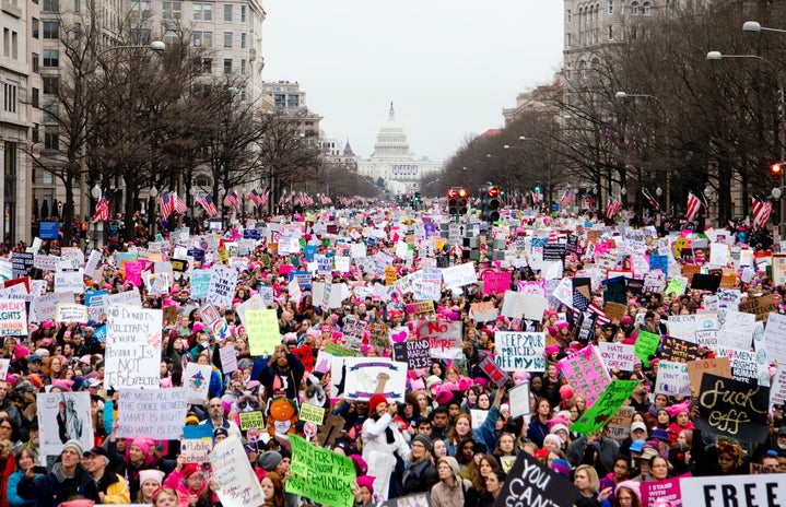 women\'s march at washington dc