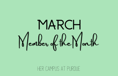 Purdue March Member of the Month