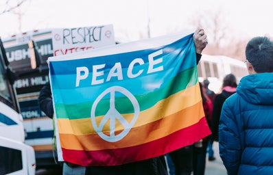 LGBTQ Pride Flag Peace