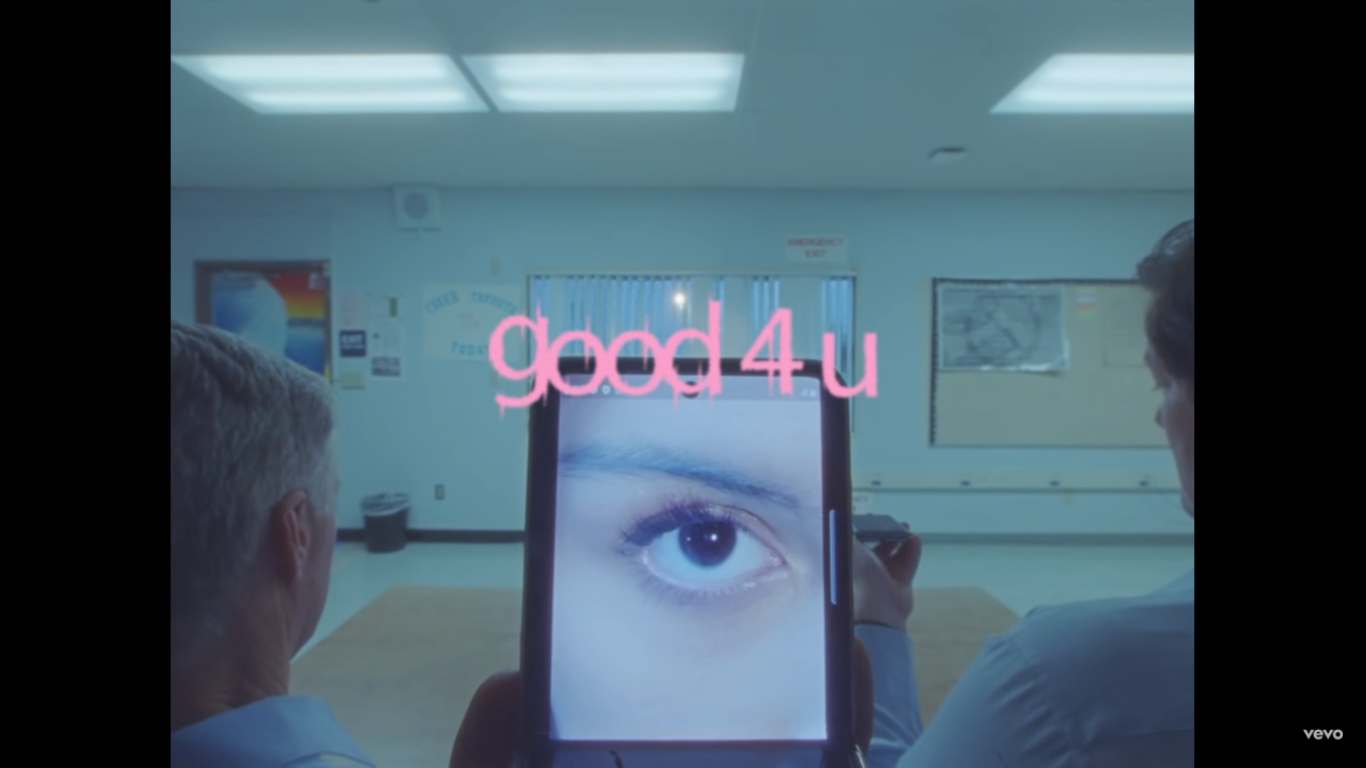 Title of Good 4 U video clip