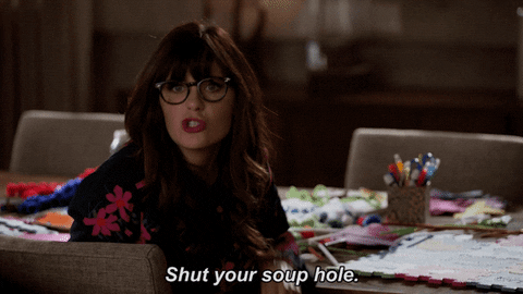 new girl Jess gif with soup