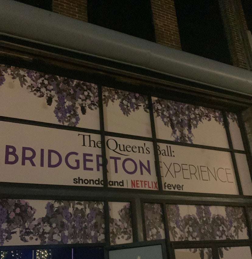 Bridgerton Experience sign