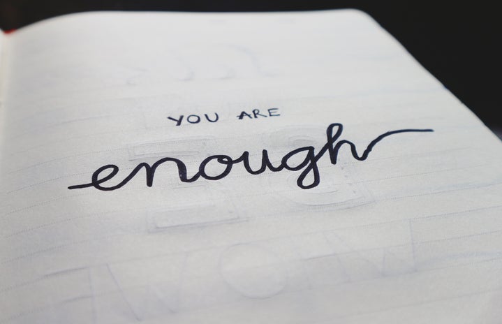 you are enough sign