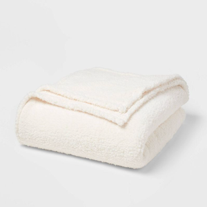 white fuzzy blanket gift ideas