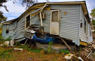 house effected by hurricane