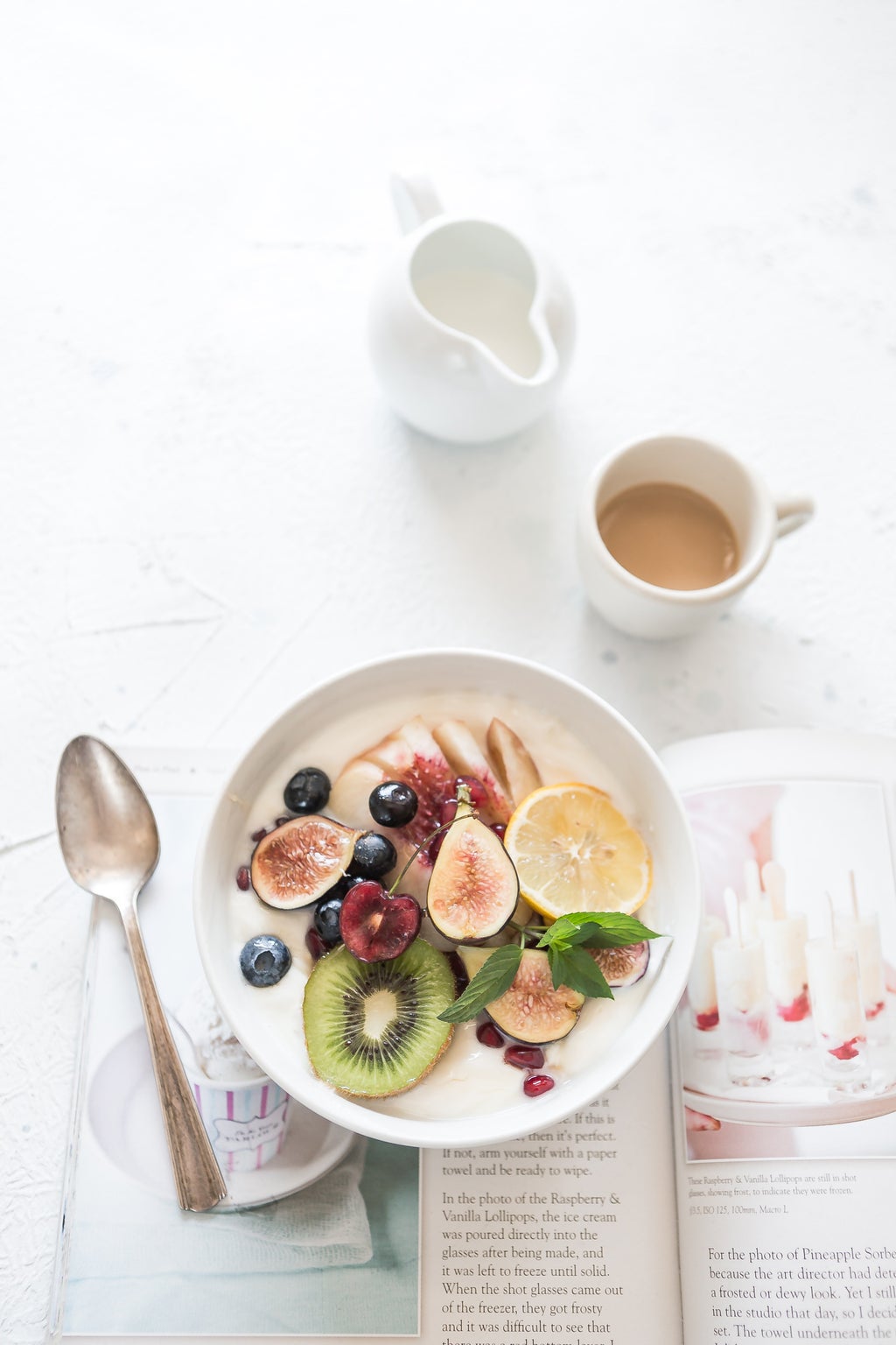 Healthy fruit breakfast