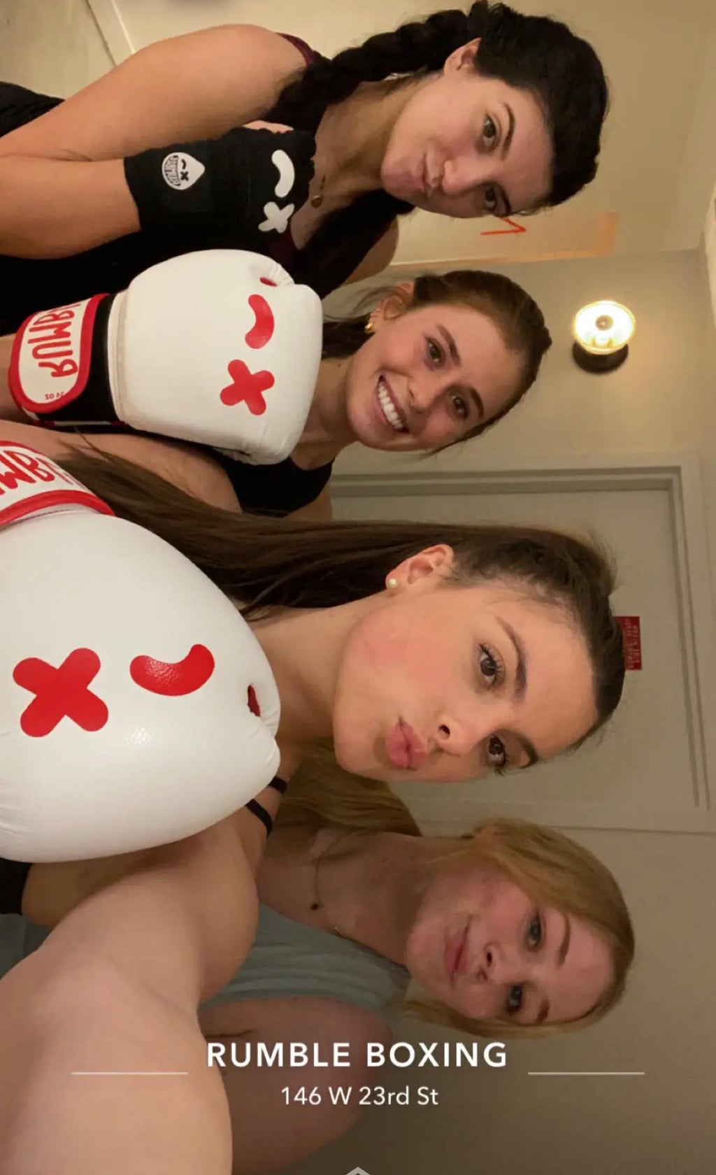 Goldenberg and friends boxing.