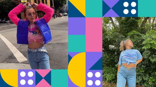 Emma Chamberlain and Avery Worley side by side