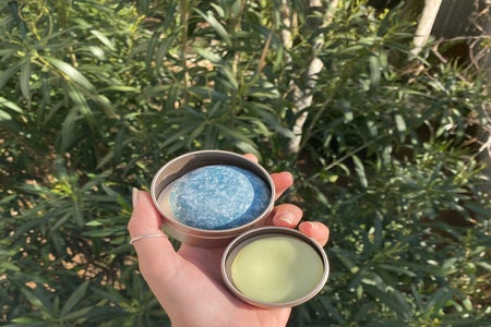 sustainable bars of shampoo and conditioner