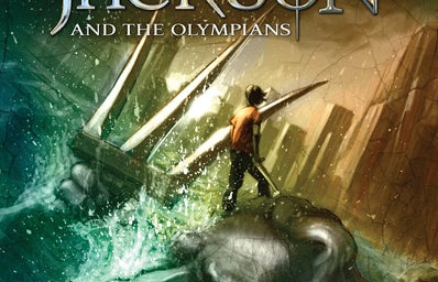 cover of the lightning thief by rick riordan