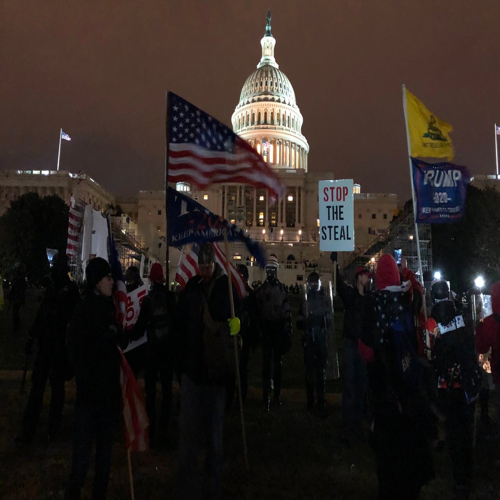 Washington DC capitol building trump protest