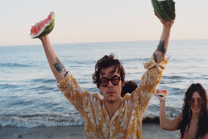 Harry Styles Watermelon Sugar Music Video by Columbia?width=698&height=466&fit=crop&auto=webp