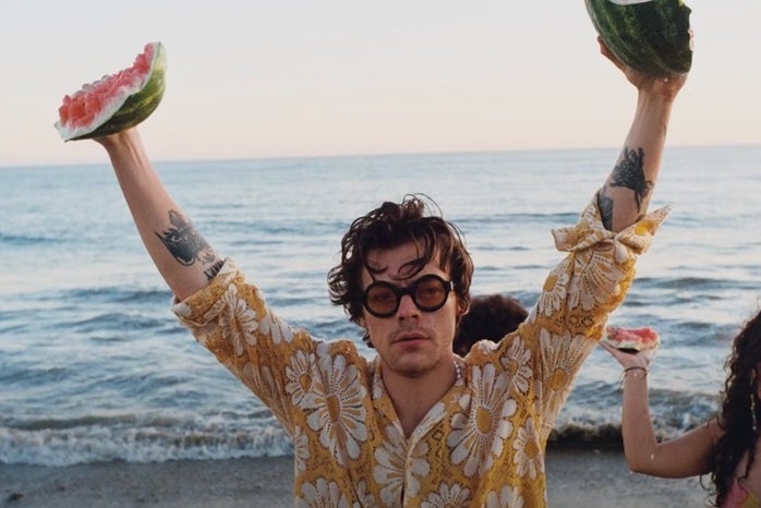Harry Styles Watermelon Sugar Music Video by Columbia