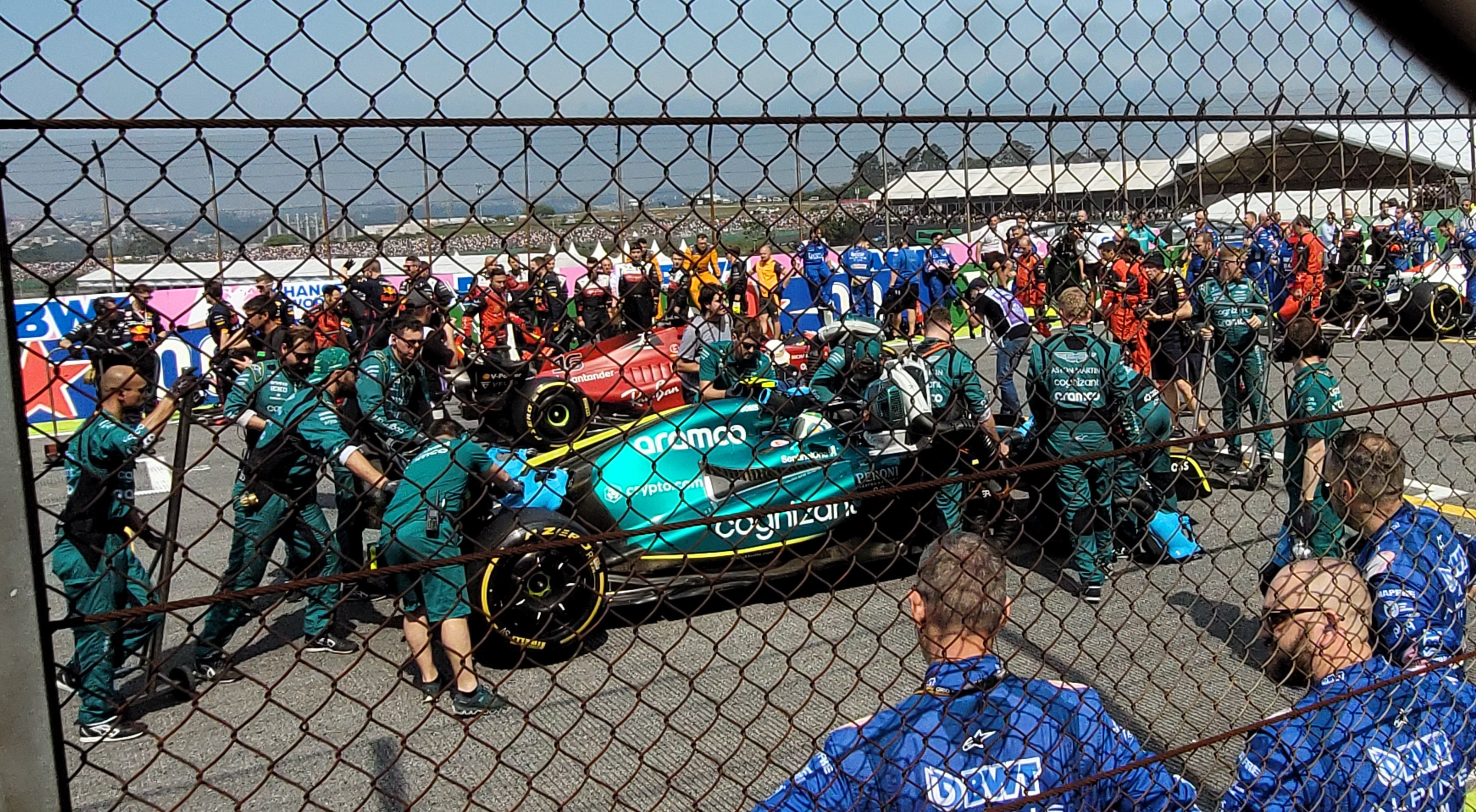 A Formula 1 car during the São Paulo Grand Prix in 2022