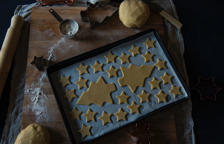 holiday cookies on baking sheet by Joanna Kosinska?width=719&height=464&fit=crop&auto=webp