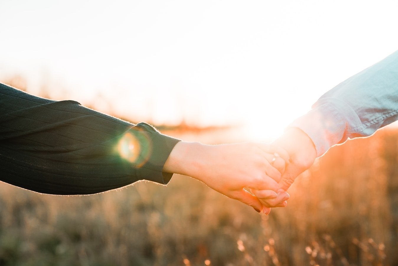 holding hands
