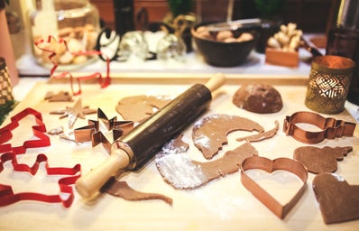 Christmas cookie making